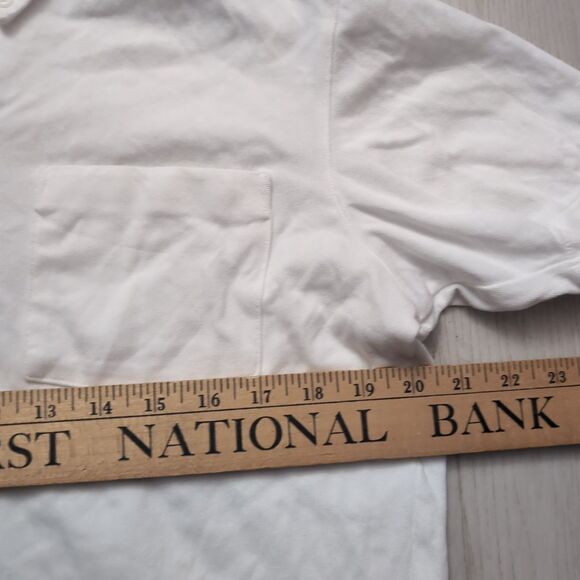 UNIQLO AIRism Polo Mens Size Large White Polo Shirt  Uniqlo - Picture 3 of 3